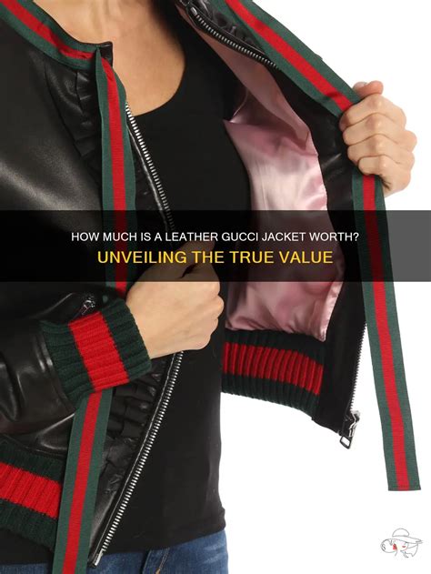 what's a leather gucci jacket worth|Gucci jacket farfetch.